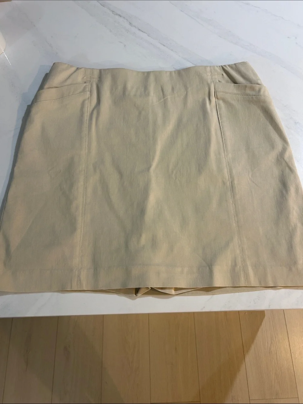 Coral Bay Cream Mini Skirt - Clean A-Line
